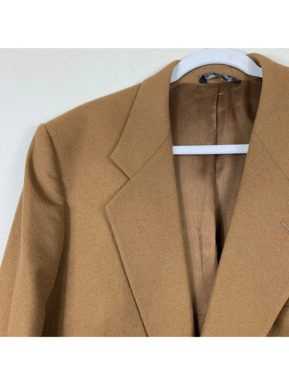 VTG Vito Rufolo Men’s 42RE Tan Wool Cashmere Blazer Italian Old Money